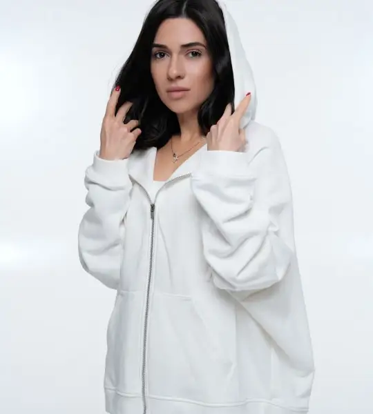 【WHITE】Boobs hoodie Living in WF lounge >> 🤍🎀 Shop the 'Daydreamers Madeline