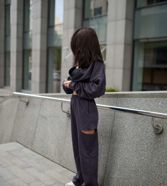 Штани Dark Allure Баклажан | Showroom By Nona — зображення 4