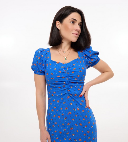 Сукня Petal Midi Синя | Showroom By Nona — зображення 2