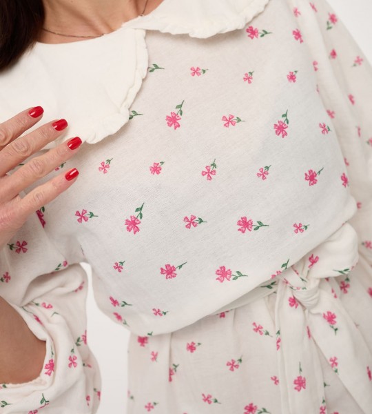 Сукня Fleur Collar Mini Milk Blossom Pink | Showroom By Nona — зображення 3