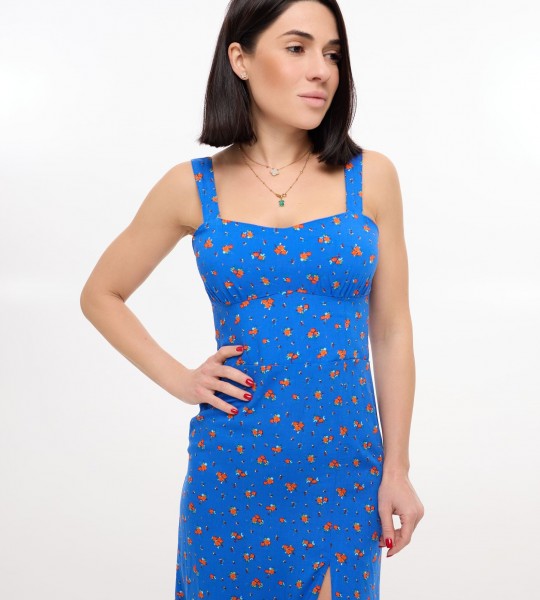 Сукня Bloom Midi Синя | Showroom By Nona — зображення 4