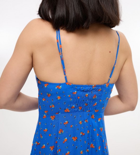 Сукня Daisy Button Midi Синя | Showroom By Nona — зображення 4 Сукня Daisy Button Midi Синя | Showroom By Nona — зображення 4