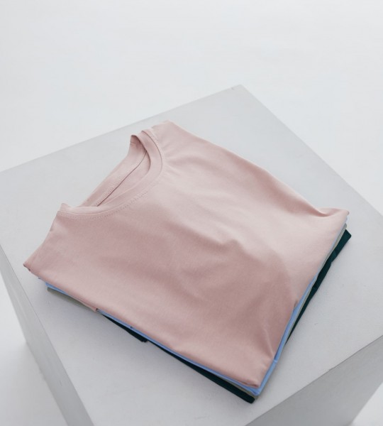 Футболка базова Пудра | Showroom By Nona — зображення 3 Футболка базова Пудра | Showroom By Nona — зображення 3