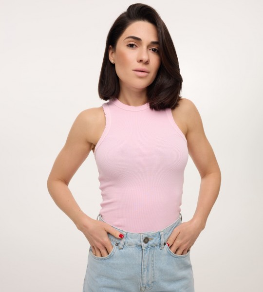Майка Rib Seamless Highneck Жуйка | Showroom By Nona — зображення 3
