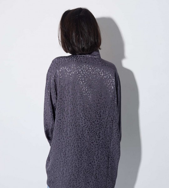 Сорочка Leopard Shine Графіт | Showroom By Nona — зображення 3 Сорочка Leopard Shine Графіт | Showroom By Nona — зображення 3