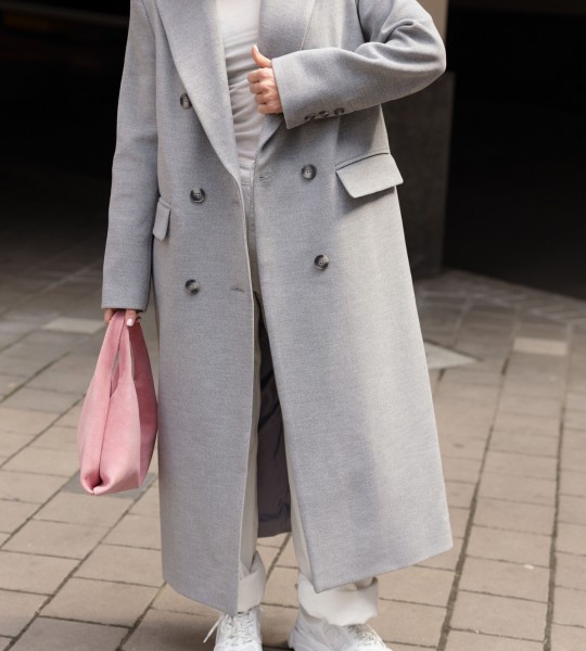 Пальто Milano Classic Сіре | Showroom By Nona — зображення 5