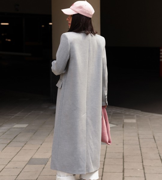 Пальто Milano Classic Сіре | Showroom By Nona — зображення 3