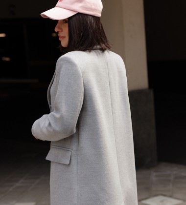 Пальто Milano Classic Сіре | Showroom By Nona — зображення 5