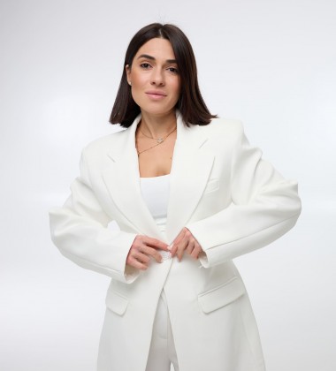 Брюки Tailor Line Молочні | Showroom By Nona — зображення 2
