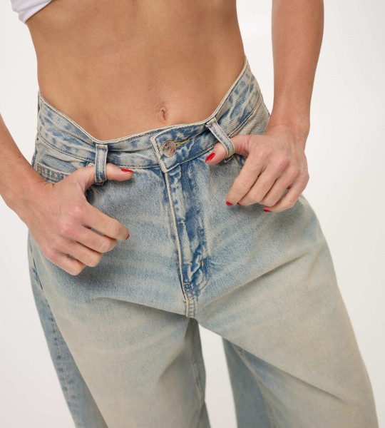 Джинси Wide Vintage Бірюзові | Showroom By Nona — зображення 4 Джинси Wide Vintage Бірюзові | Showroom By Nona — зображення 4