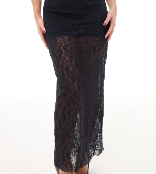 Спідниця Lace Grace Чорна  | Showroom By Nona — зображення 3