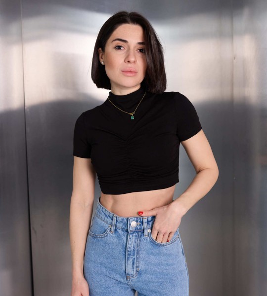 Топ Twist Harmony Чорний | Showroom By Nona — зображення 3