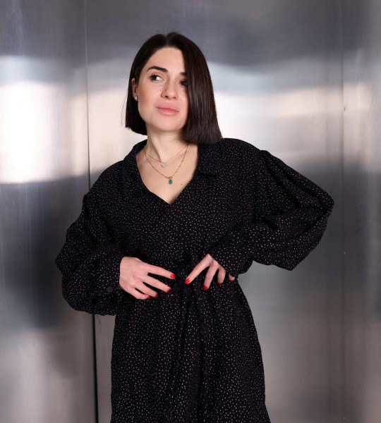 Сукня Soft Glow Чорна | Showroom By Nona — зображення 6