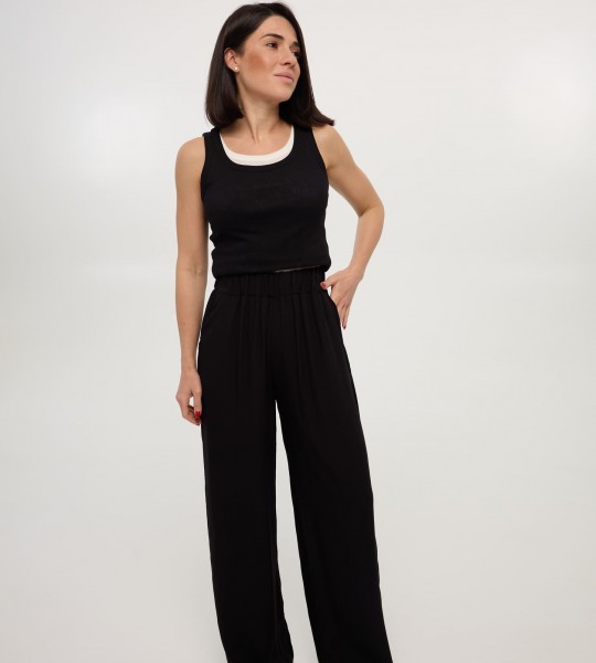 Брюки Staple Ease Чорні | Showroom By Nona — зображення 4