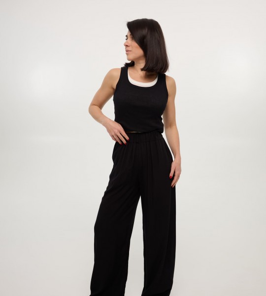 Брюки Staple Ease Чорні | Showroom By Nona — зображення 2