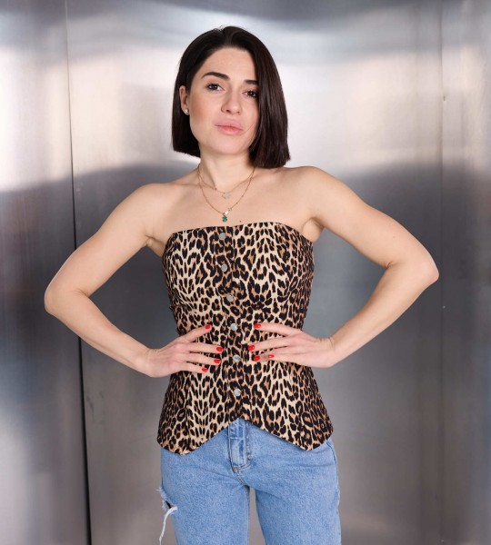 Корсет Safari Beat Лео | Showroom By Nona — зображення 5