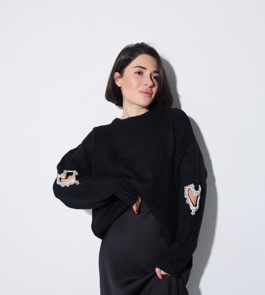 Спідниця Gloss Charm Чорна  | Showroom By Nona — зображення 3