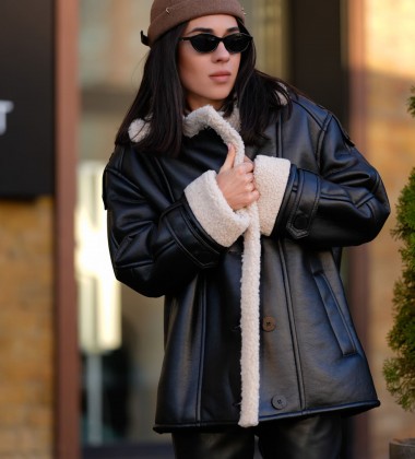 Дублянка Aviator Shearling Black | Showroom By Nona — зображення 5