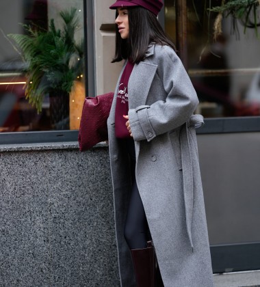 Пальто Milano Grey | Showroom By Nona — зображення 3