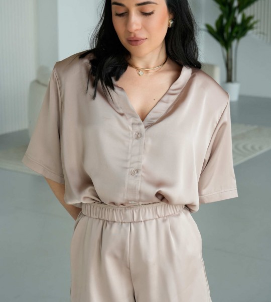 Костюм Silk Flow Бежевий