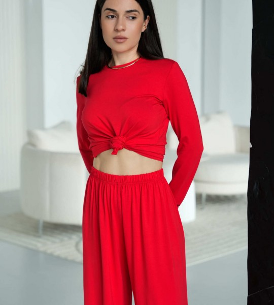 Костюм Comfort Code Червоний | Showroom By Nona — зображення 2 Костюм Comfort Code Червоний | Showroom By Nona — зображення 2