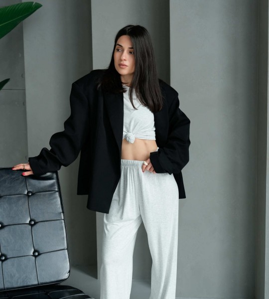 Костюм Comfort Code Сірий Меланж | Showroom By Nona — зображення 2 Костюм Comfort Code Сірий Меланж | Showroom By Nona — зображення 2