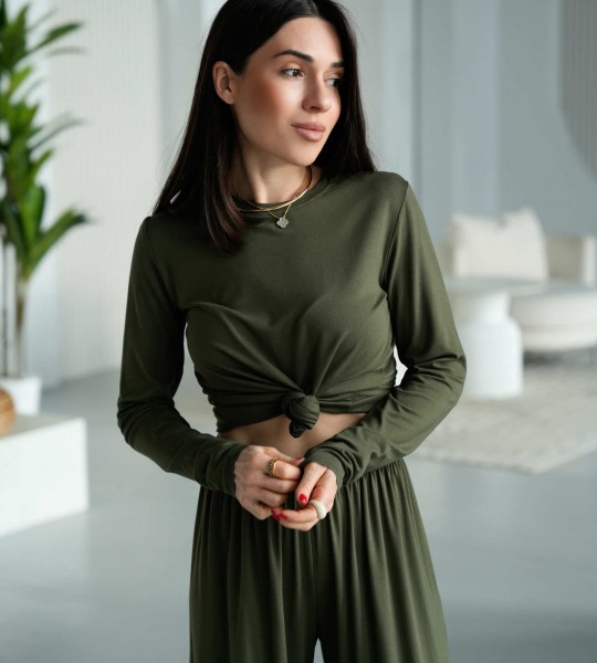 Костюм Comfort Code Хакі | Showroom By Nona — зображення 2 Костюм Comfort Code Хакі | Showroom By Nona — зображення 2