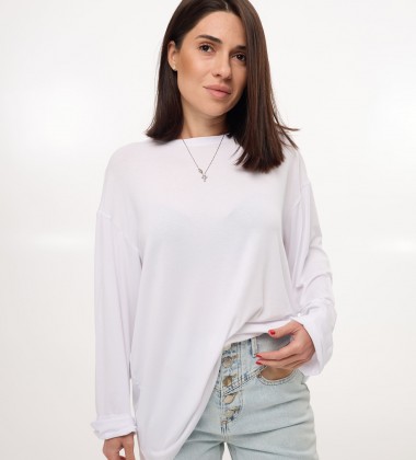 Лонгслів Daily Luxe Білий | Showroom By Nona