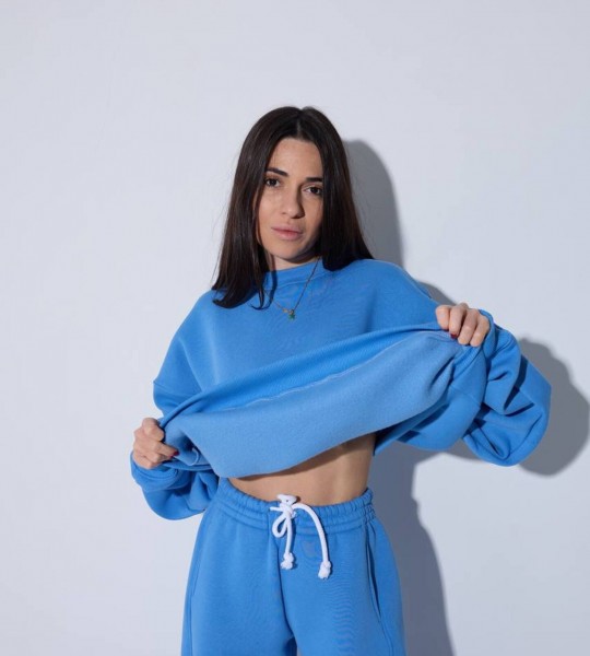 Костюм на флісі Deep Heat Set Синій | Showroom By Nona — зображення 2