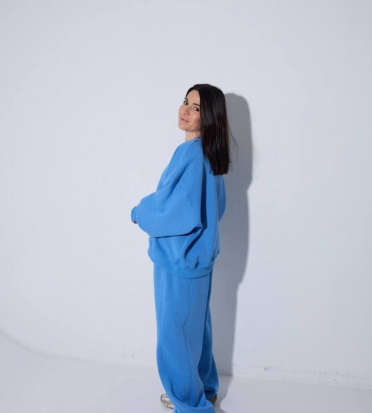 Костюм на флісі Deep Heat Set Синій | Showroom By Nona — зображення 3