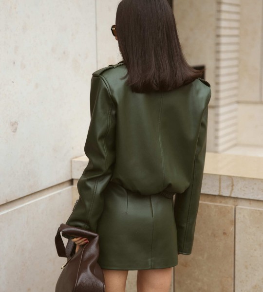 Спідниця Velvet Pulse Khaki | Showroom By Nona — зображення 5