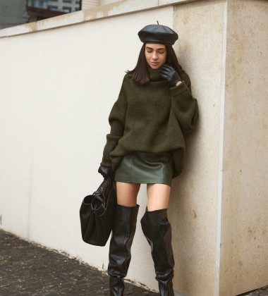 Спідниця Velvet Pulse Khaki | Showroom By Nona — зображення 7