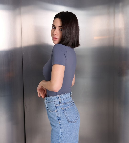 Футболка Aero Fit Сіра | Showroom By Nona — зображення 3