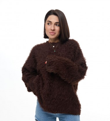 Светр Fluffy Cozy Knit Шоколад