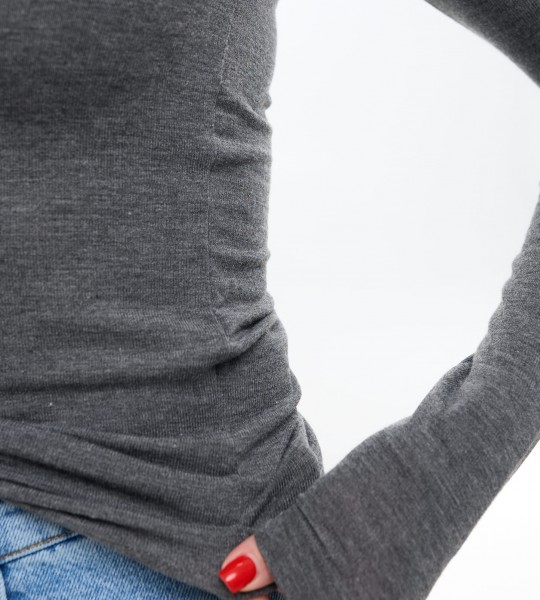 Лонгслів Grace Soft Графіт | Showroom By Nona — зображення 2