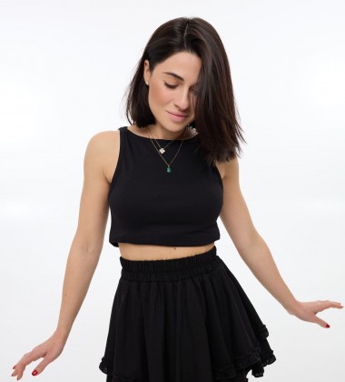 Спідниця Fierce Ruffle Skirt Чорна | Showroom By Nona — зображення 2