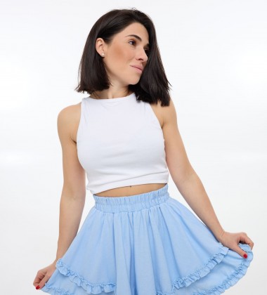 Спідниця Fierce Ruffle Skirt Блакитна | Showroom By Nona