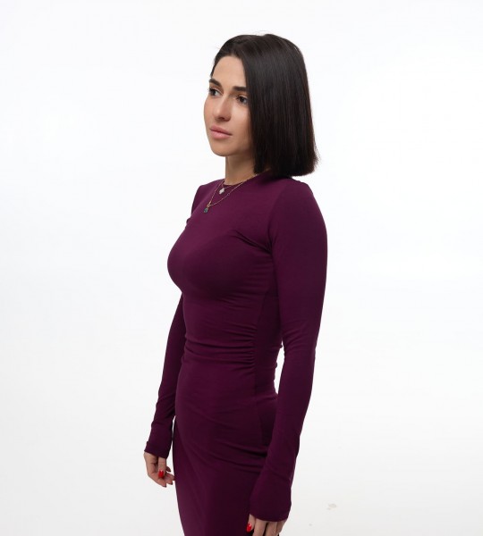 Сукня Contour Elegance Бордо | Showroom By Nona — зображення 4