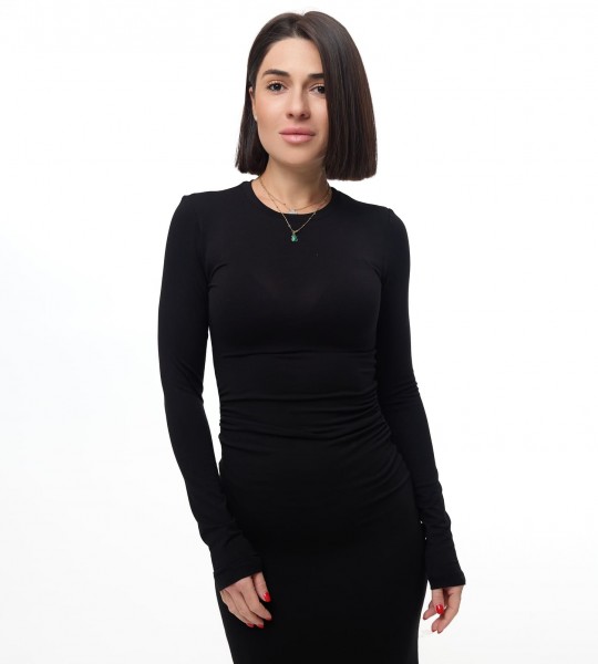 Сукня Contour Elegance Чорна | Showroom By Nona — зображення 2 Сукня Contour Elegance Чорна | Showroom By Nona — зображення 2