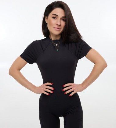 Комбінезон Open Back Fit Чорний | Showroom By Nona — зображення 4