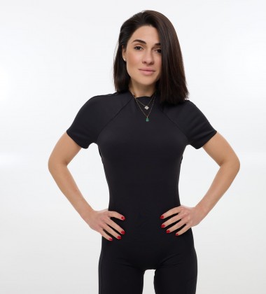 Комбінезон Open Back Fit Чорний | Showroom By Nona — зображення 3