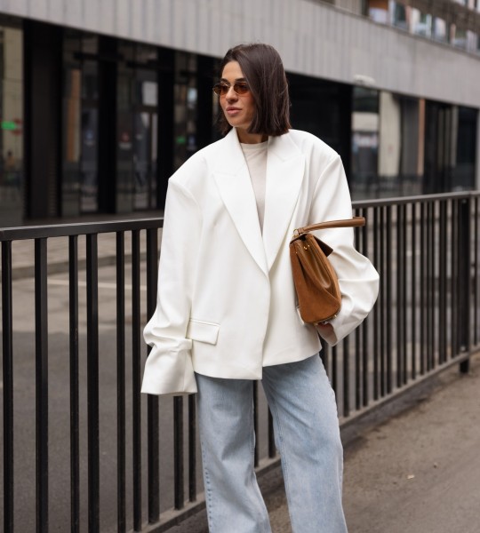 Блейзер Prestige Білий | Showroom By Nona — зображення 3