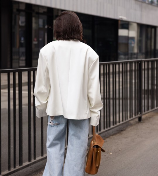 Блейзер Prestige Білий | Showroom By Nona — зображення 2