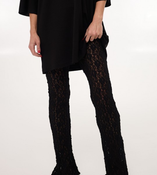 Брюки Lace Wave Чорні | Showroom By Nona — зображення 2