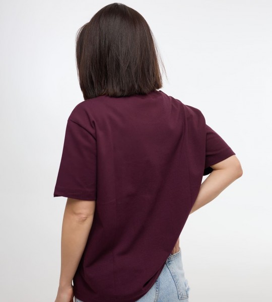 Футболка Classic Comfort Бордо | Showroom By Nona — зображення 3