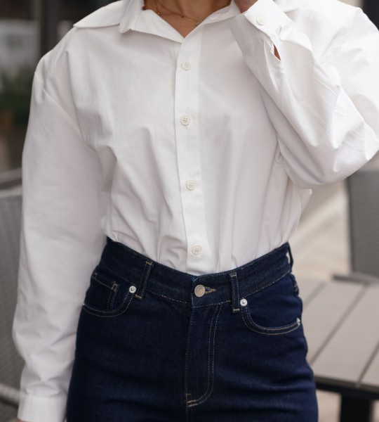 Сорочка базова Біла | Showroom By Nona — зображення 3 Сорочка базова Біла | Showroom By Nona — зображення 3