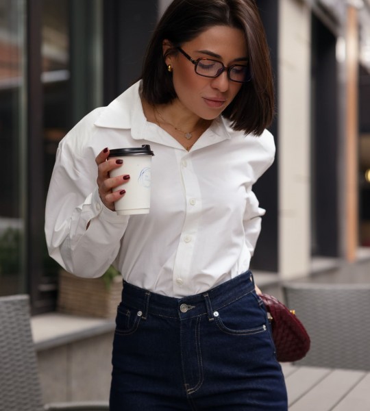 Сорочка базова Біла | Showroom By Nona — зображення 2 Сорочка базова Біла | Showroom By Nona — зображення 2