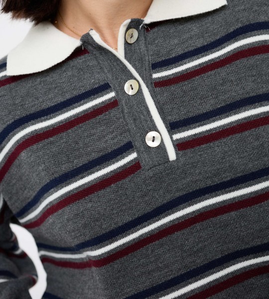 Светр Polo Mood Графіт | Showroom By Nona — зображення 3