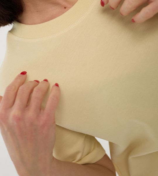 Футболка Thread Mark Лимонний Крем | Showroom By Nona — зображення 4