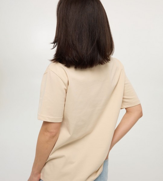 Футболка Thread Mark Беж | Showroom By Nona — зображення 2